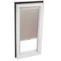White Manual Double Pleated Blind P526