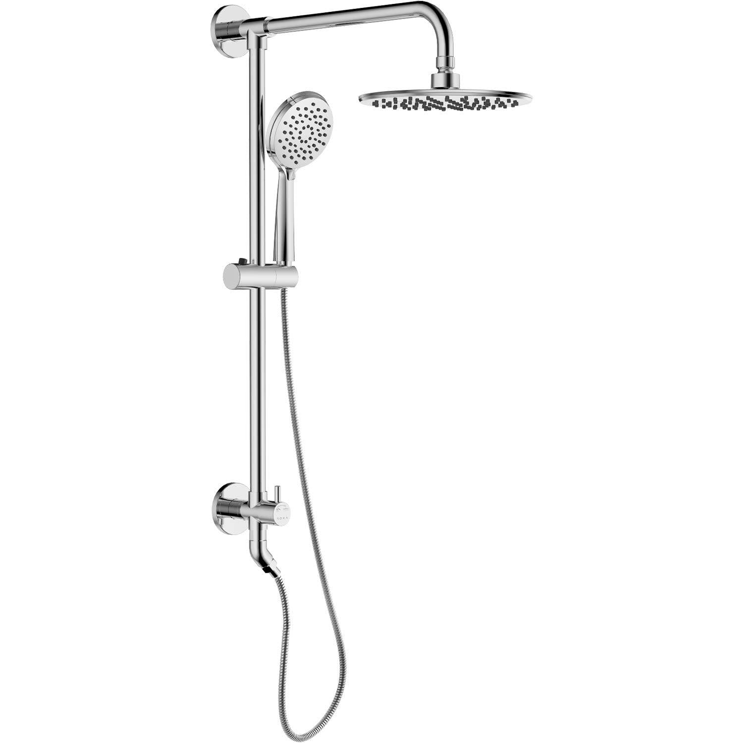 9 inch Rain Shower Head with Handheld Shower Head Dual Shower Combo 3-Setting Handheld Sprayer N17219
