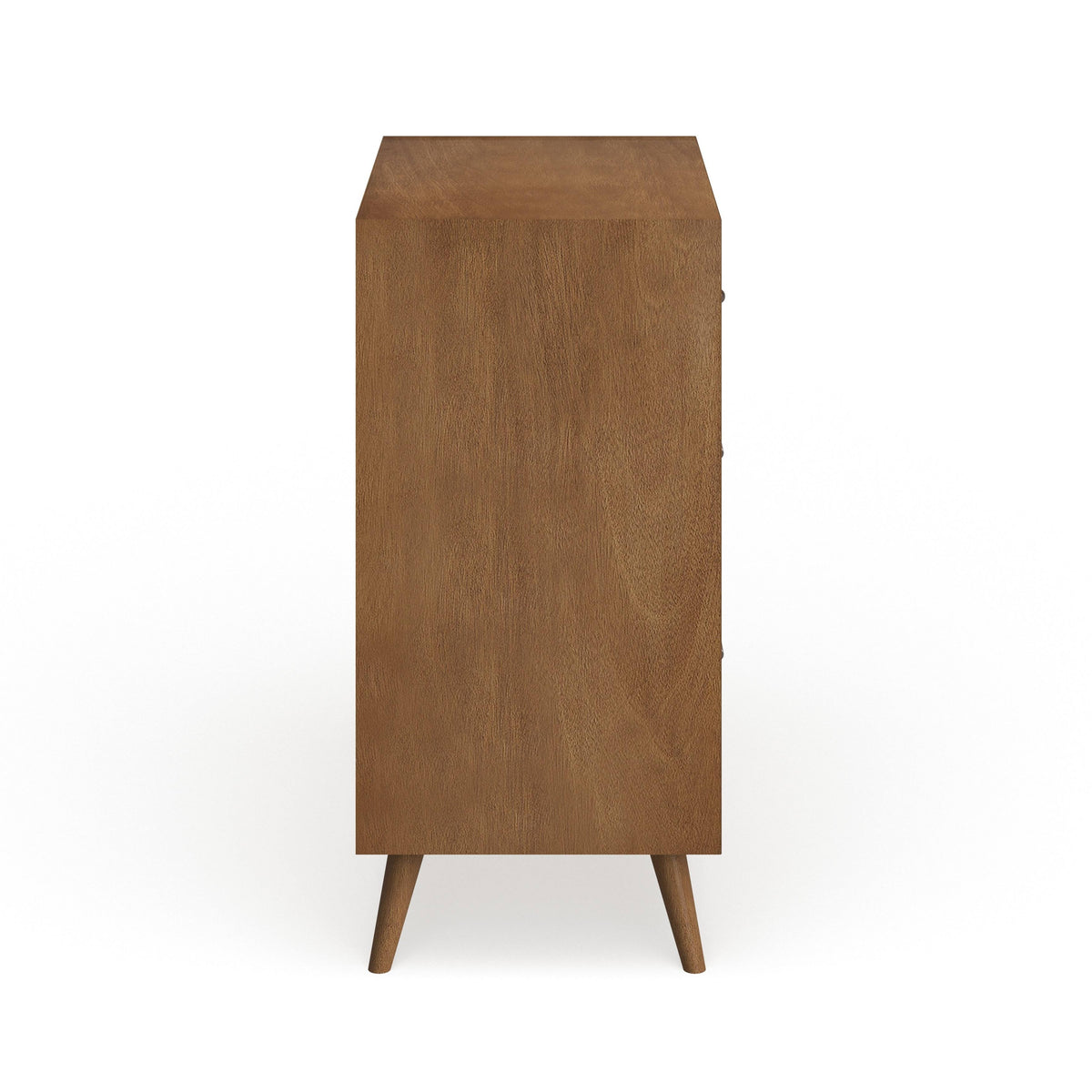 Brown Wood 3-Drawer Small Chest E981