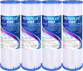 5 Micron 10x2.5 Whole House Pleated Sediment Filter Replacement Cartridge, 4Pack F8941