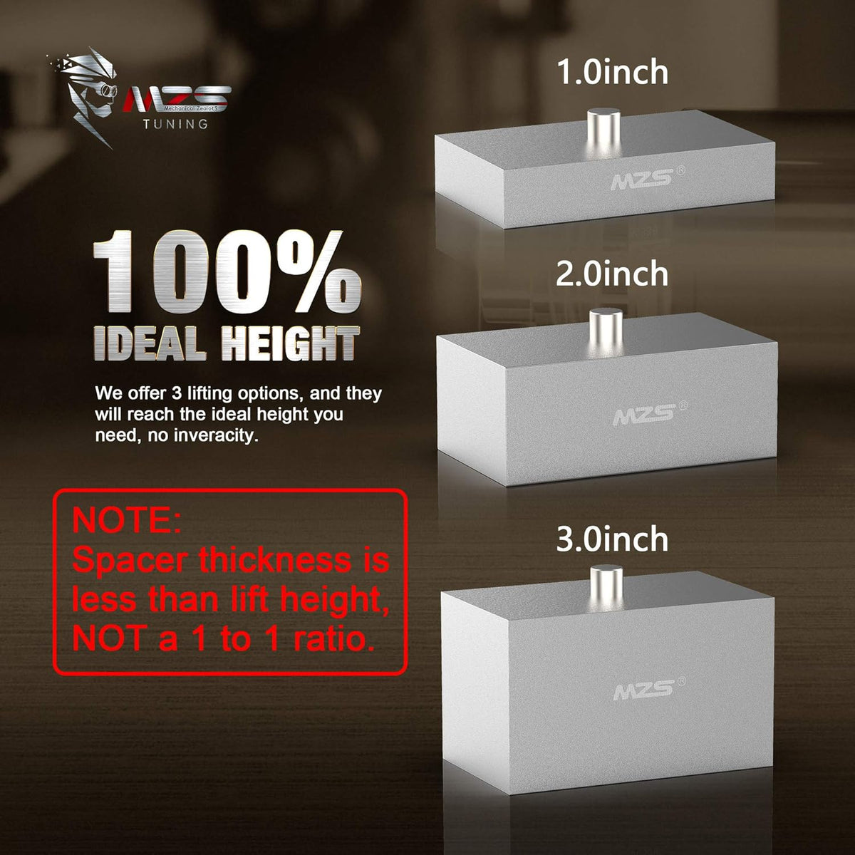 2" Rear Lift Blocks Pack of 2 P78154