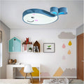 Blue Cartoon Whale Flush Mount Ceiling Light V712289