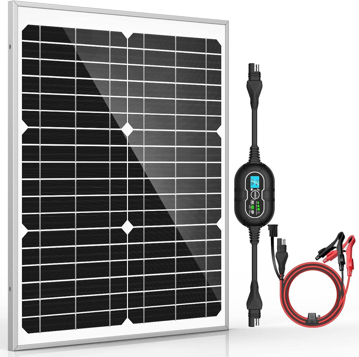 12V 20W Solar Panel Kit with 10A MPPT Charge Controller G884769
