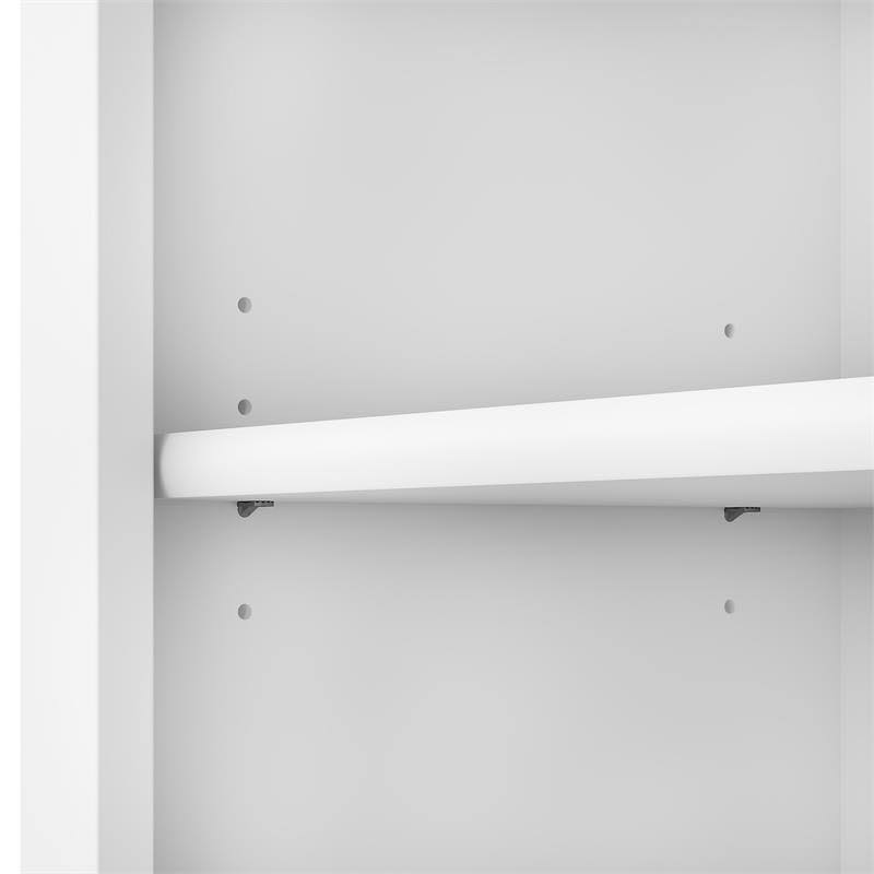 White 5 Shelf Bookcase K31428