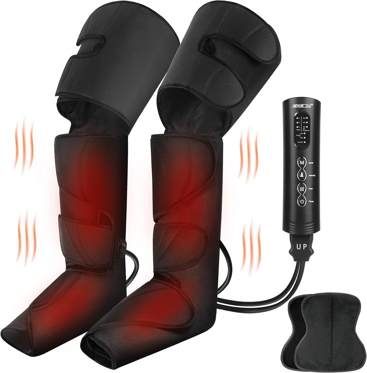 Leg Massager with Heat, Air Compression, 3 Modes 3 Intensities 2 Heating Levels C7377