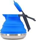 Blue 42 Ounce Collapsible Camping Kettle B48973