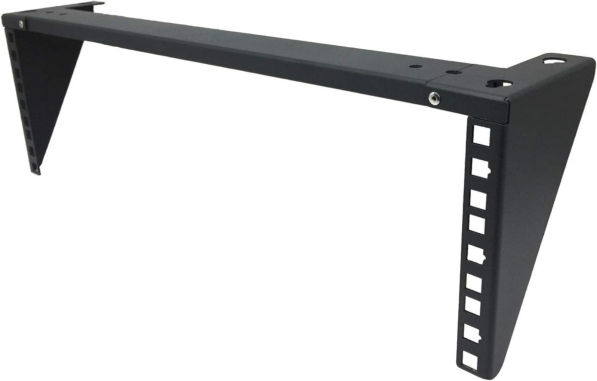 3U Lightweight Foldable Wall Mount Patch Panel Bracket, 19 inch Steel, Pack of 2 I700757