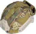 Tactical Helmet Cover with Battery Rear Pouch for Fast Helmet Size M - 500D Nylon N4264