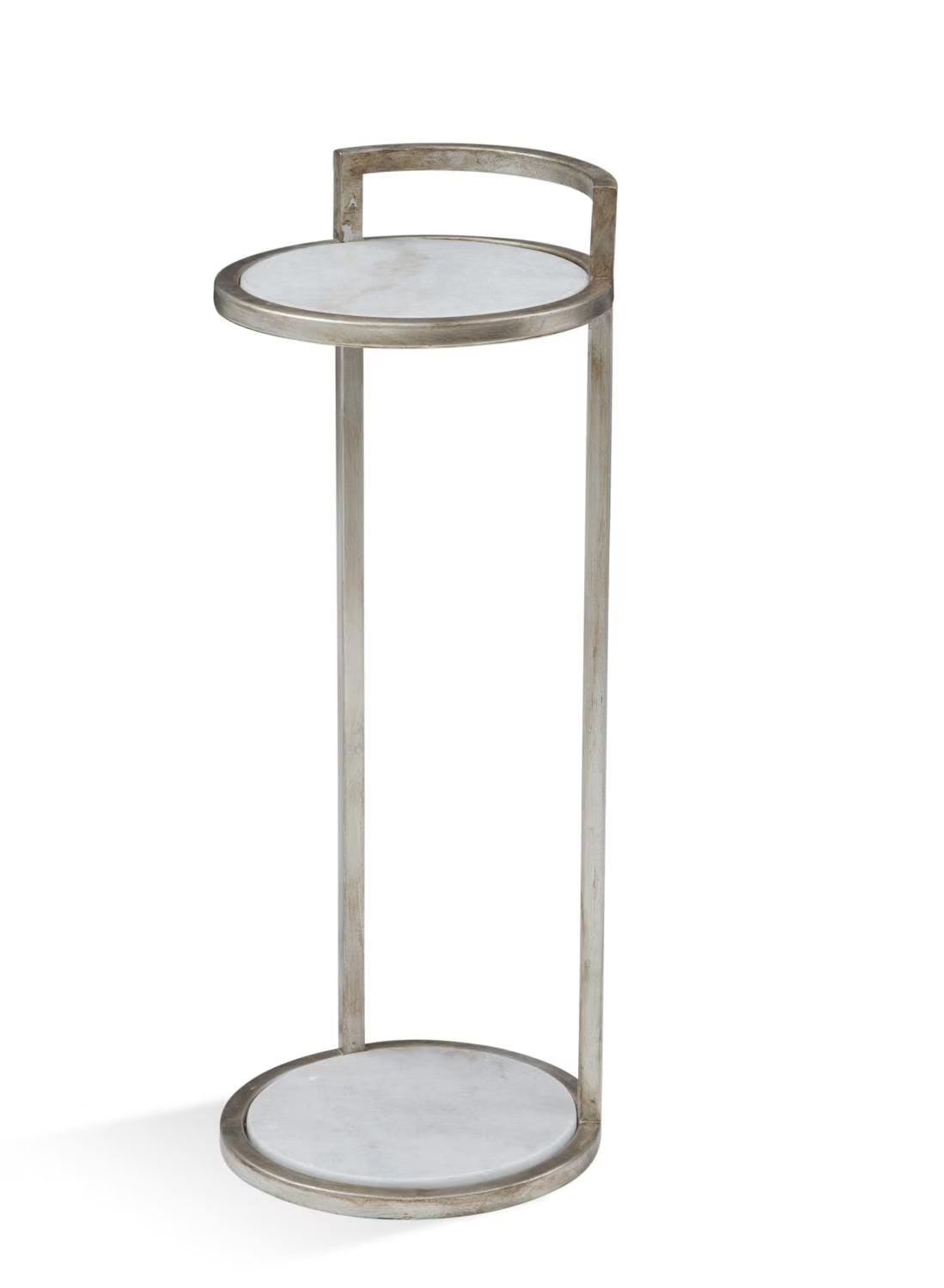 Silver Leaf Marble Scatter Table U164089