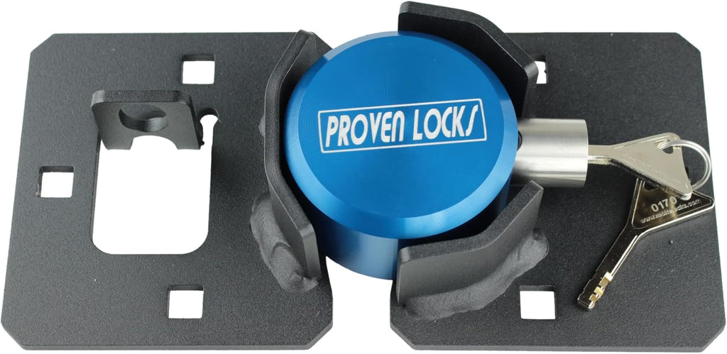 Blue Pack of 2 Puck Lock and Hasp Kit D80875