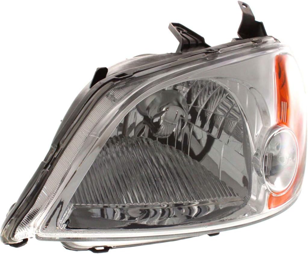 Headlight Assembly for Honda Civic 2003 Driver Side Pack of 2 L233