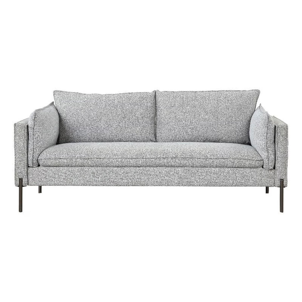 Gray 3 Seat Linen Fabric Sofa V771