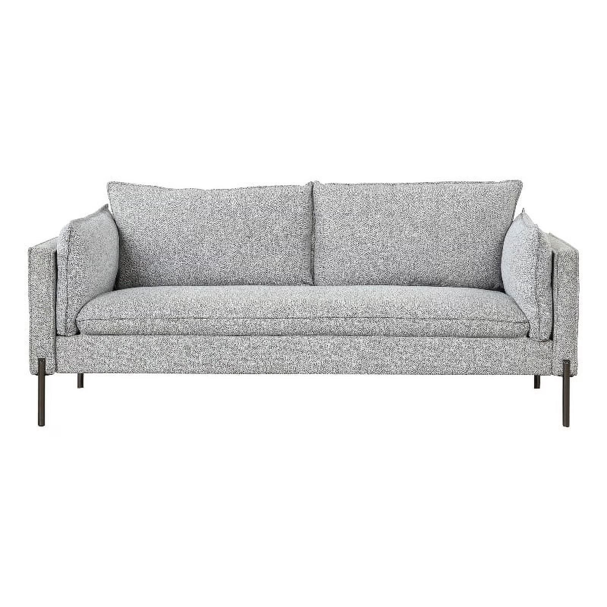 Gray 3 Seat Linen Fabric Sofa V771