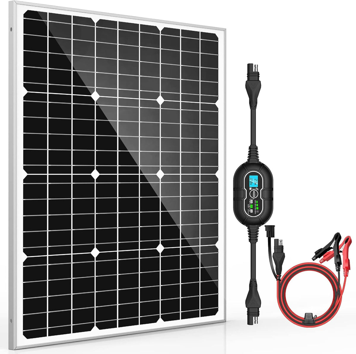 12V 20W Solar Panel Kit with 10A MPPT Charge Controller G884769
