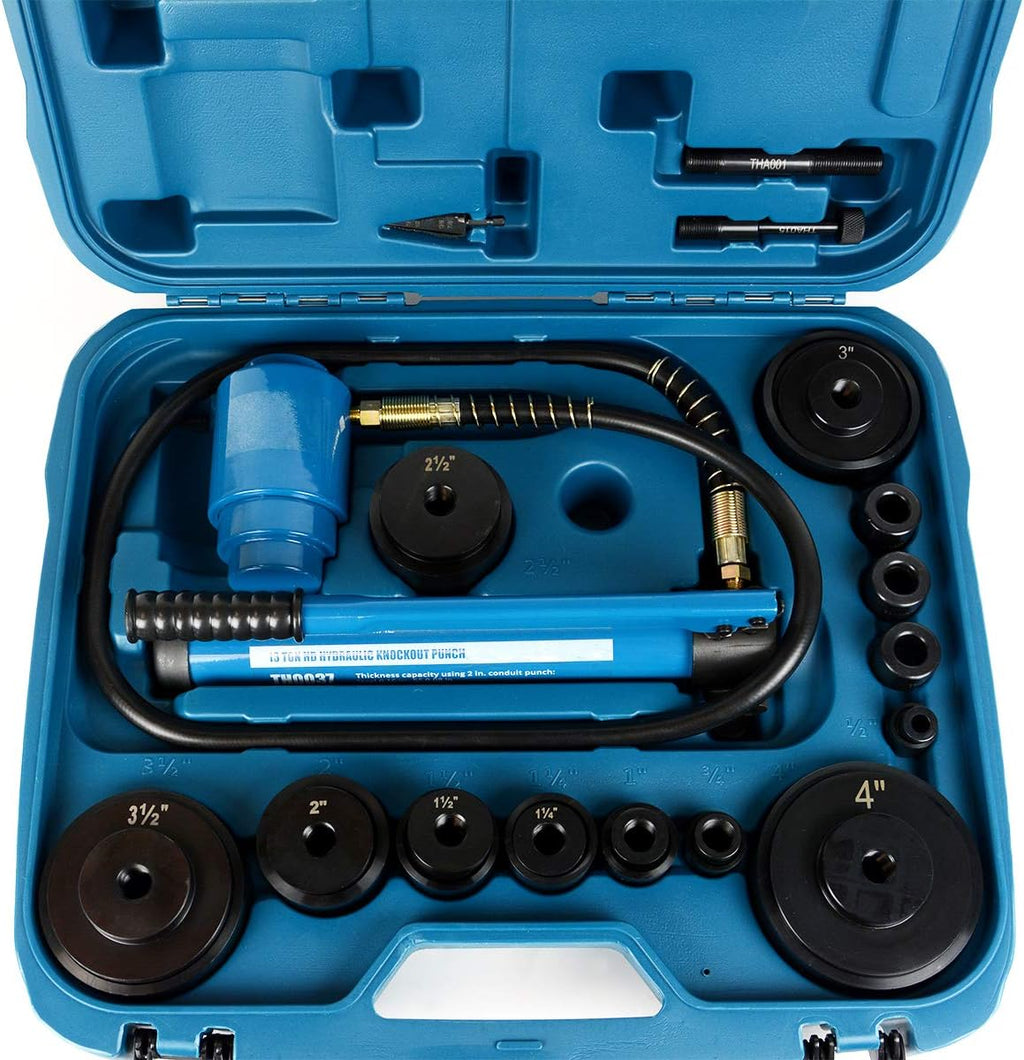 4 Hydraulic Knockout Punch Hole Cutter Set K5541