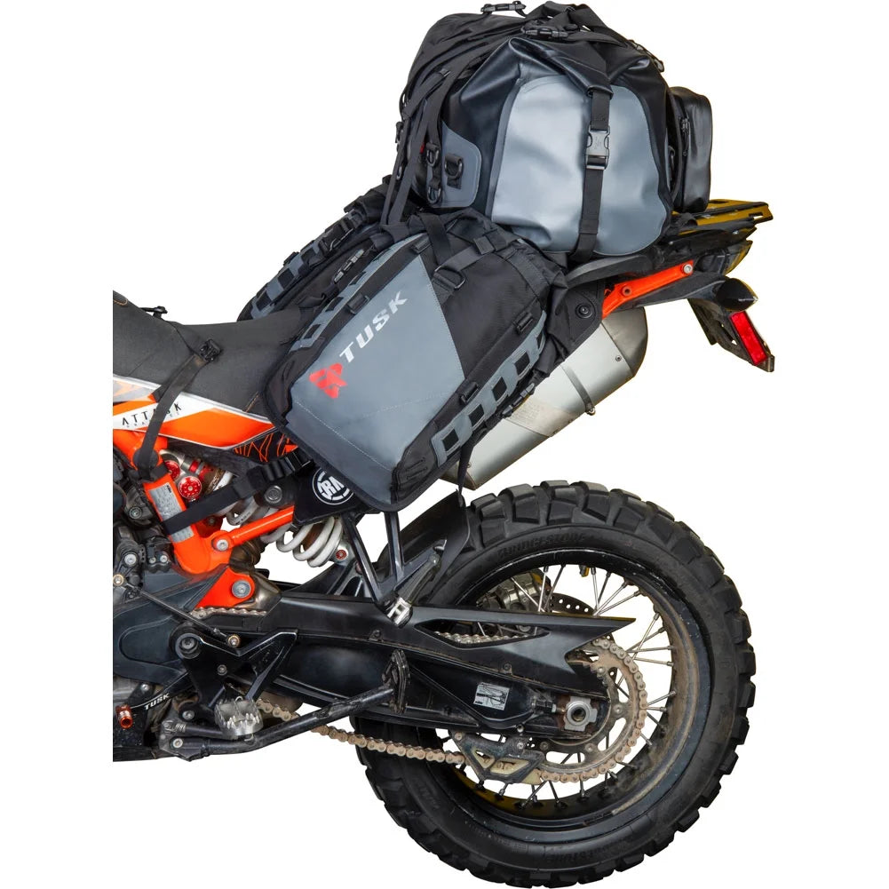 Rackless Luggage System with Medium Dry Duffel Tail Bag Standard Heat Shield O4221