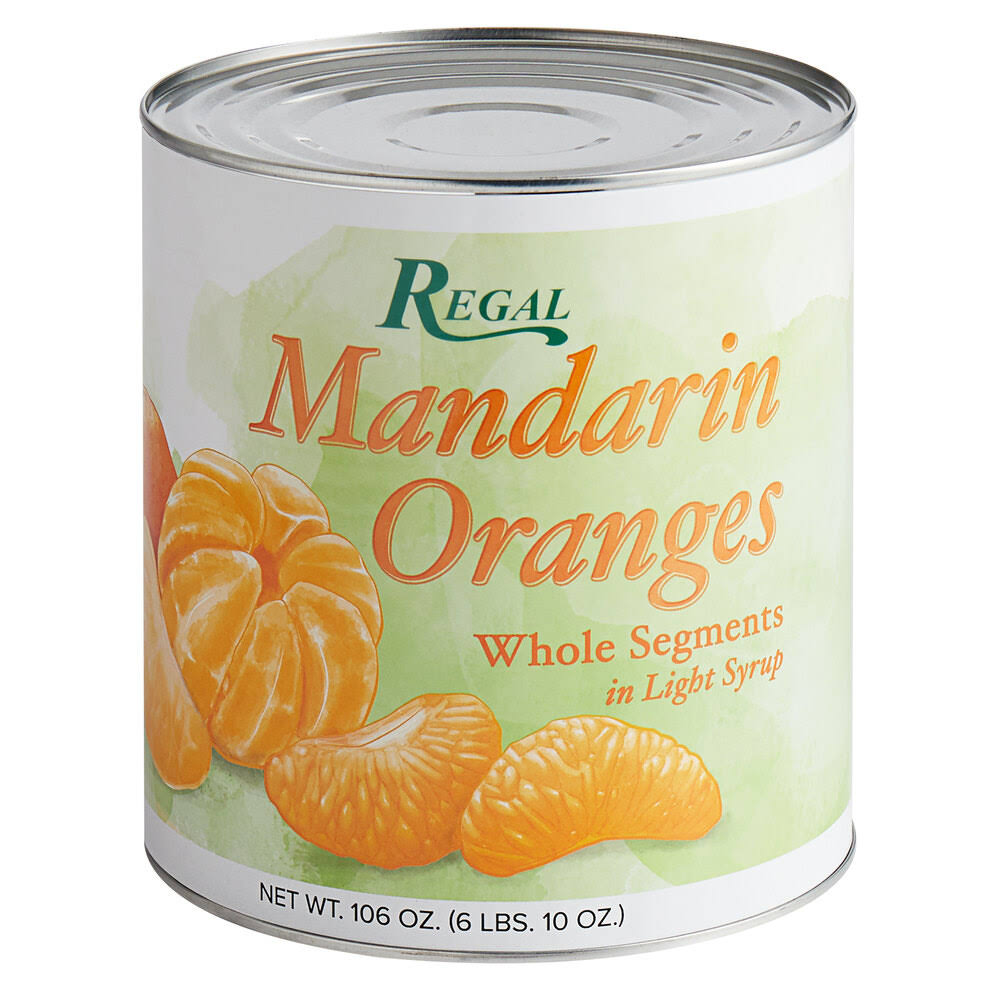 Whole Mandarin Orange Segments in Light Syrup - 6/Case D60098