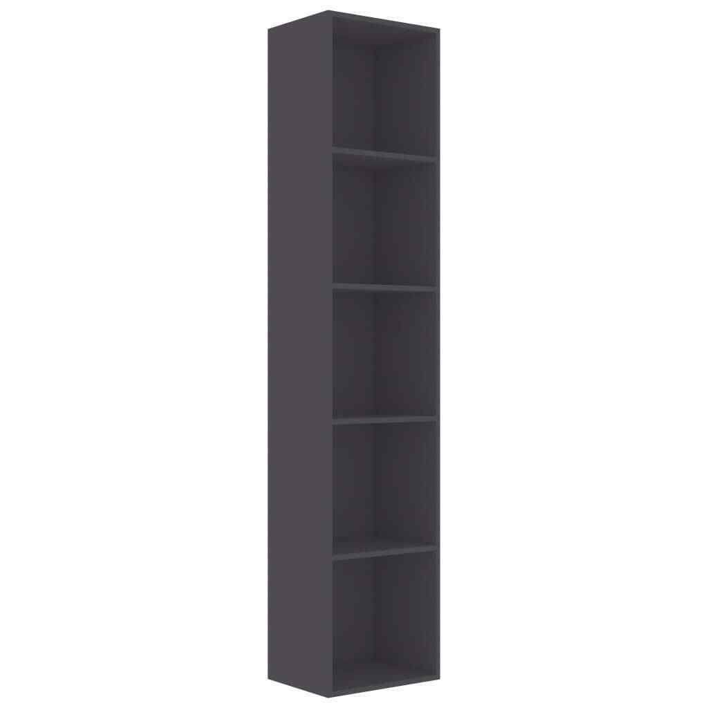 Gray Book Cabinet Chipboard U411398