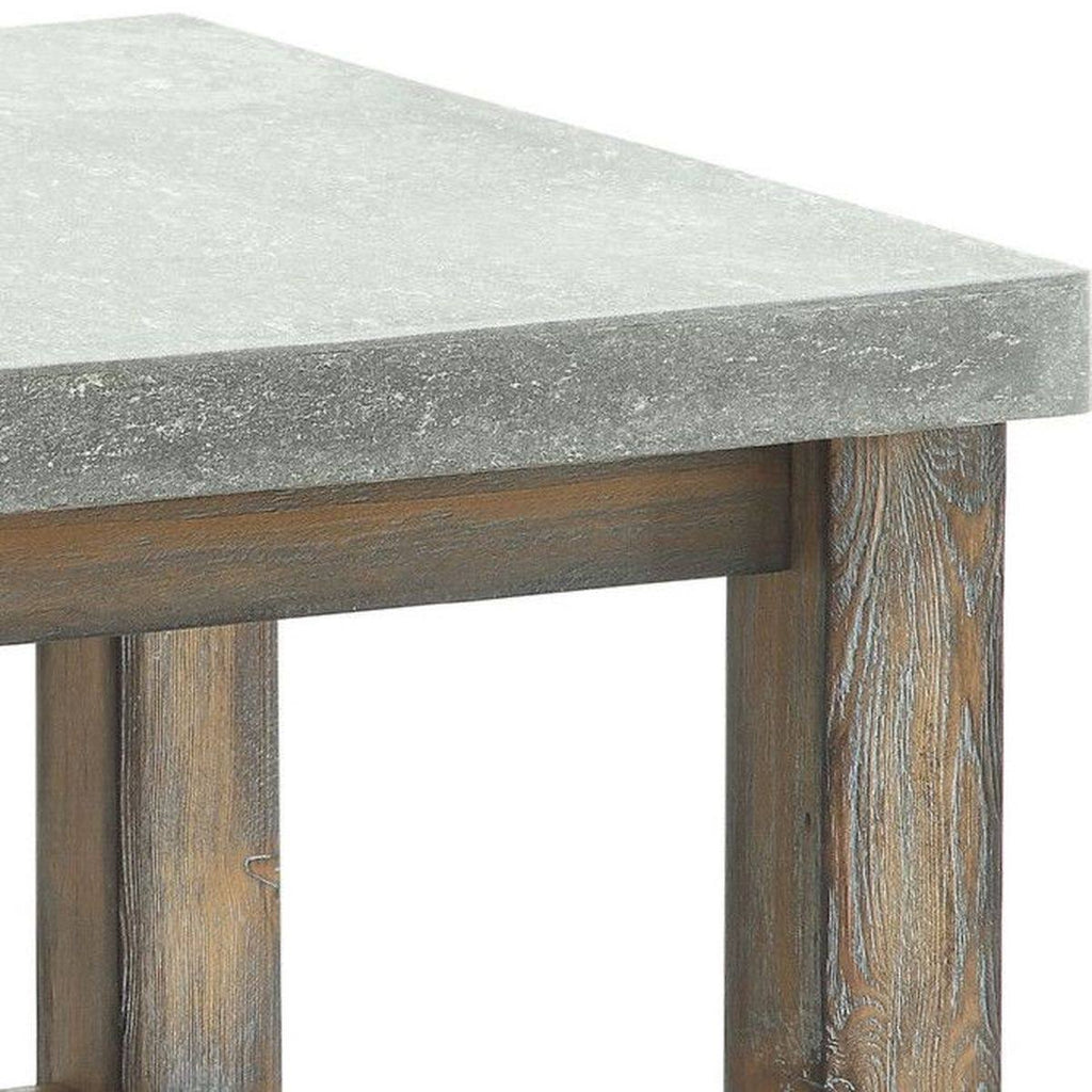 Concrete Gray End Table V79455