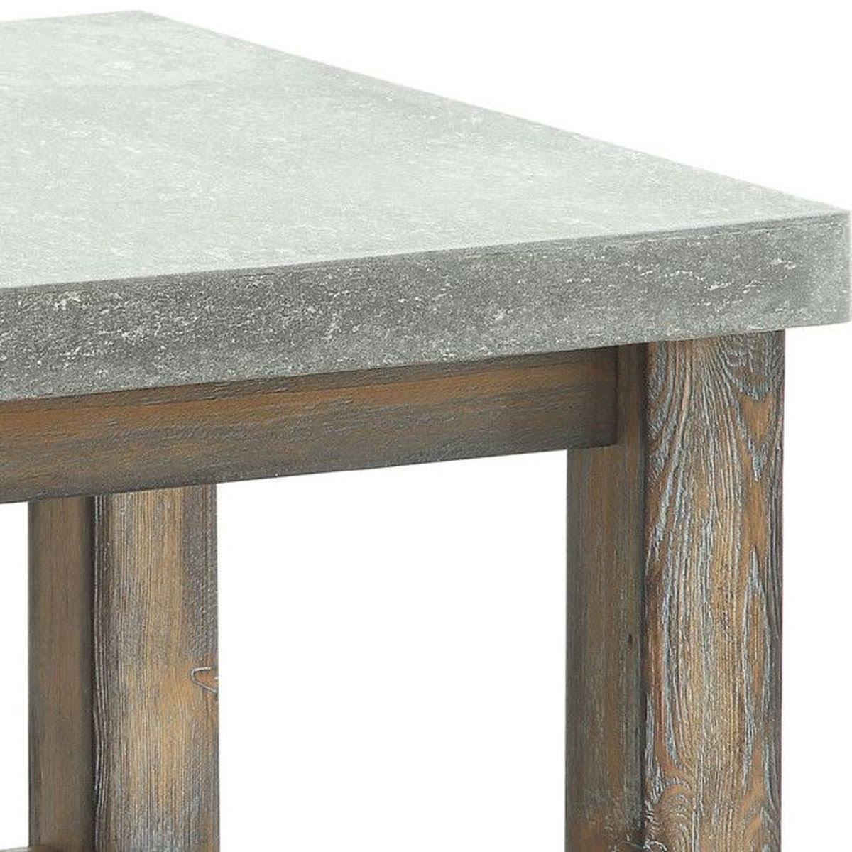 Concrete Gray End Table V79455