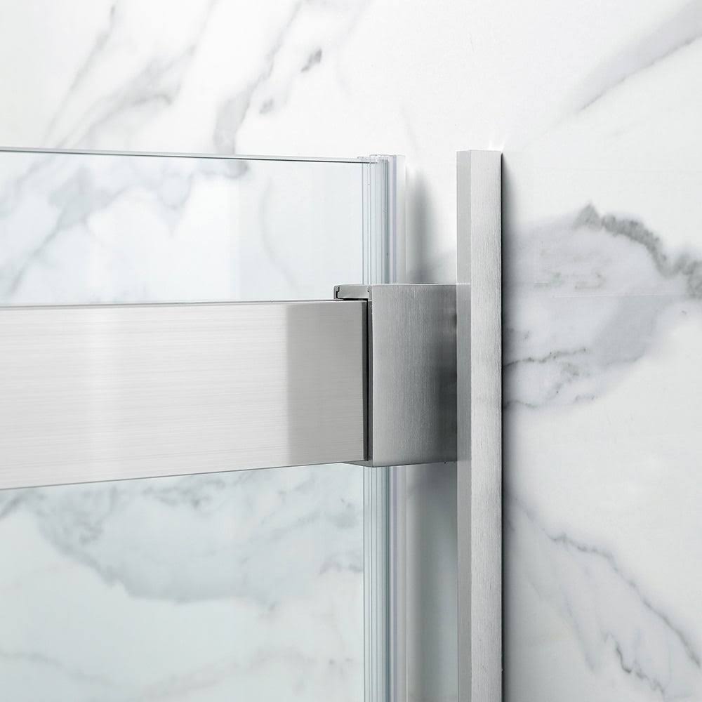 Frameless Sliding Shower Door with Side Panel F30559