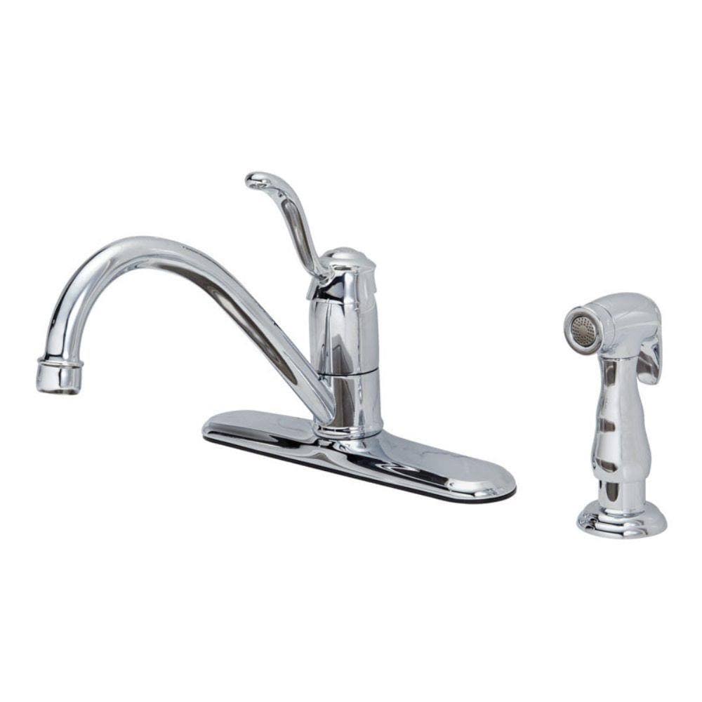 Chrome Kitchen Faucet with Side Sprayer P722989
