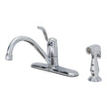 Chrome Kitchen Faucet with Side Sprayer P722989