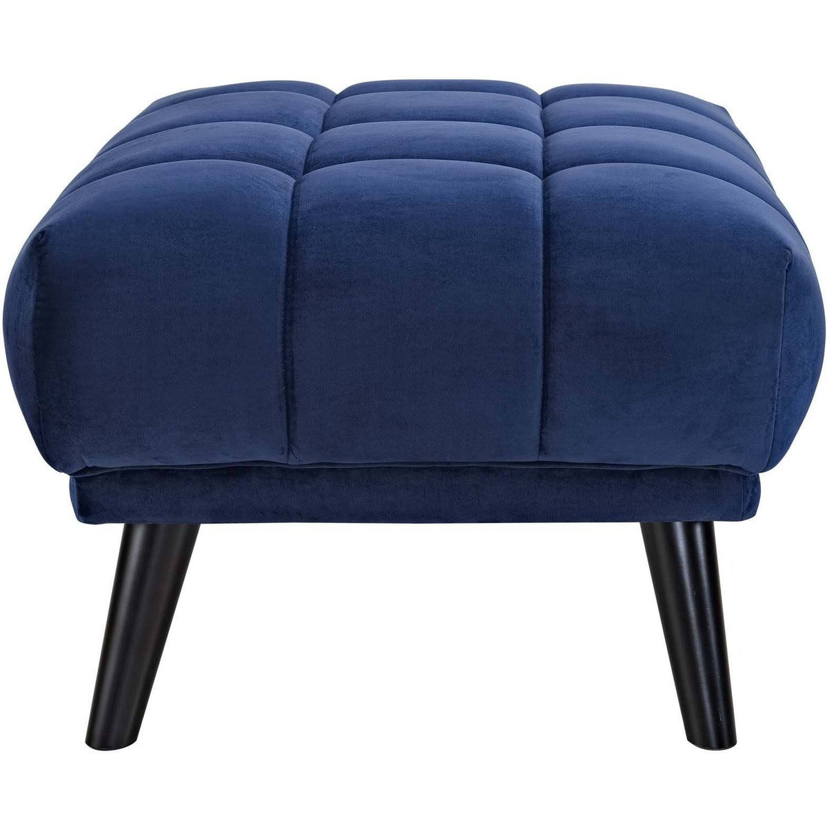 Gray Velvet Ottoman V641