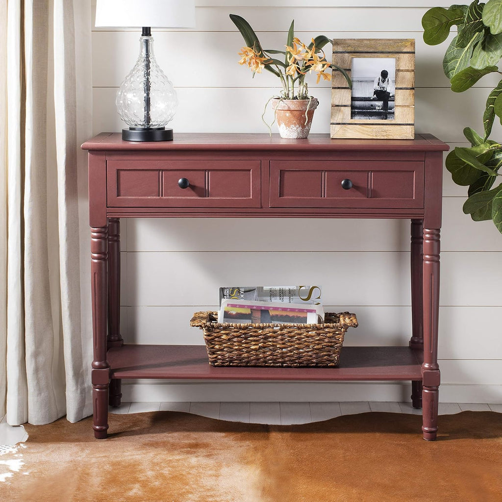 Vintage Grey 2-Drawer Console Table N37088