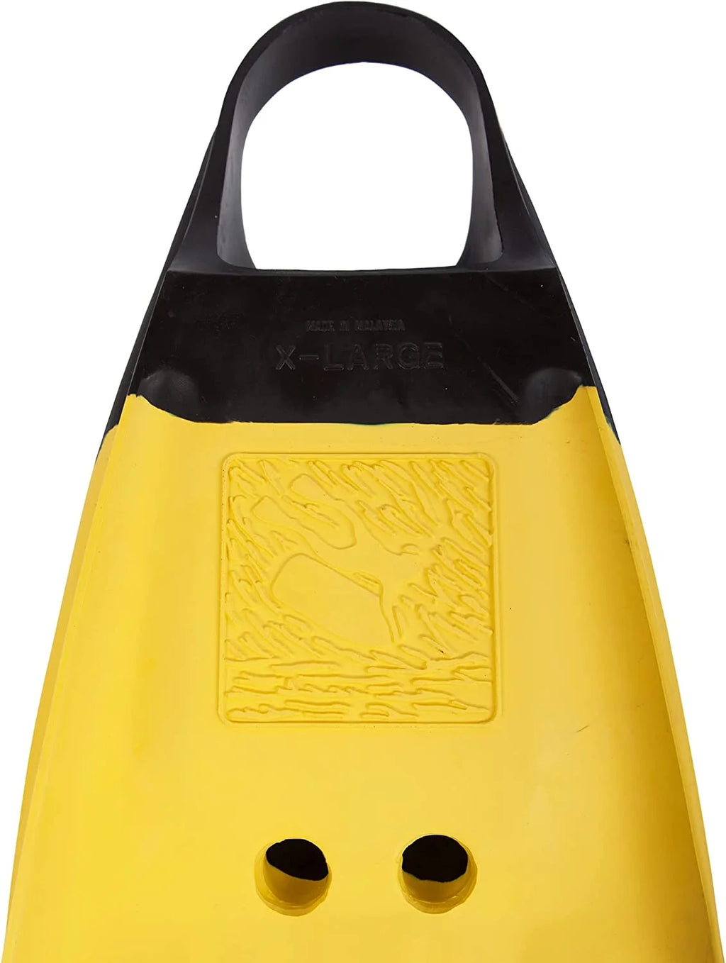 Black/Yellow Large Swim Fins Z7345