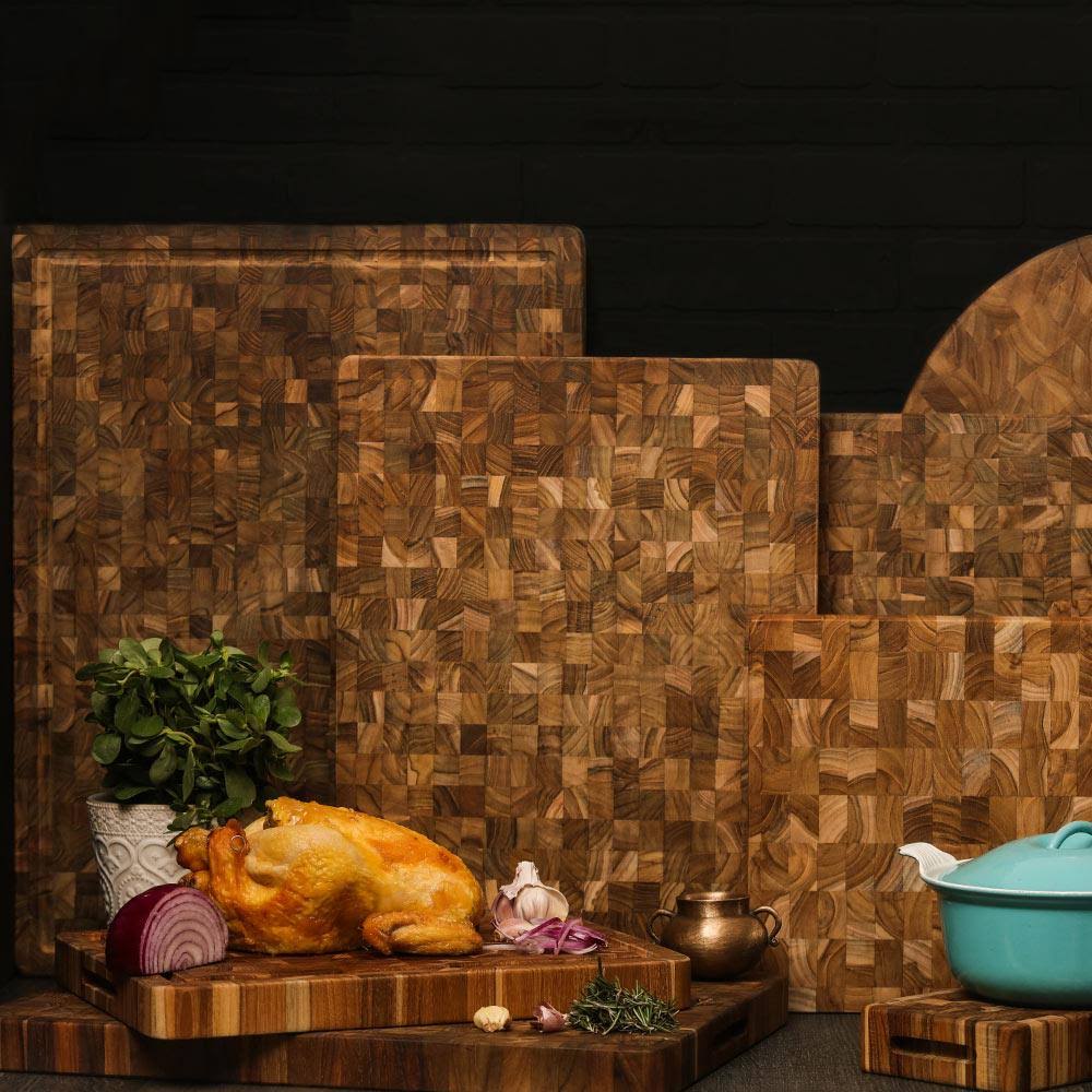 Teak Cutting Board with Juice Canal O541