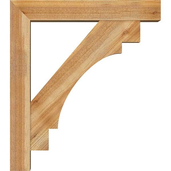 Western Red Cedar Rough Sawn Bracket with Offset Brace G685286