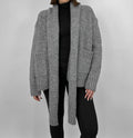 Chunky Knit Scarf Cardigan P990496