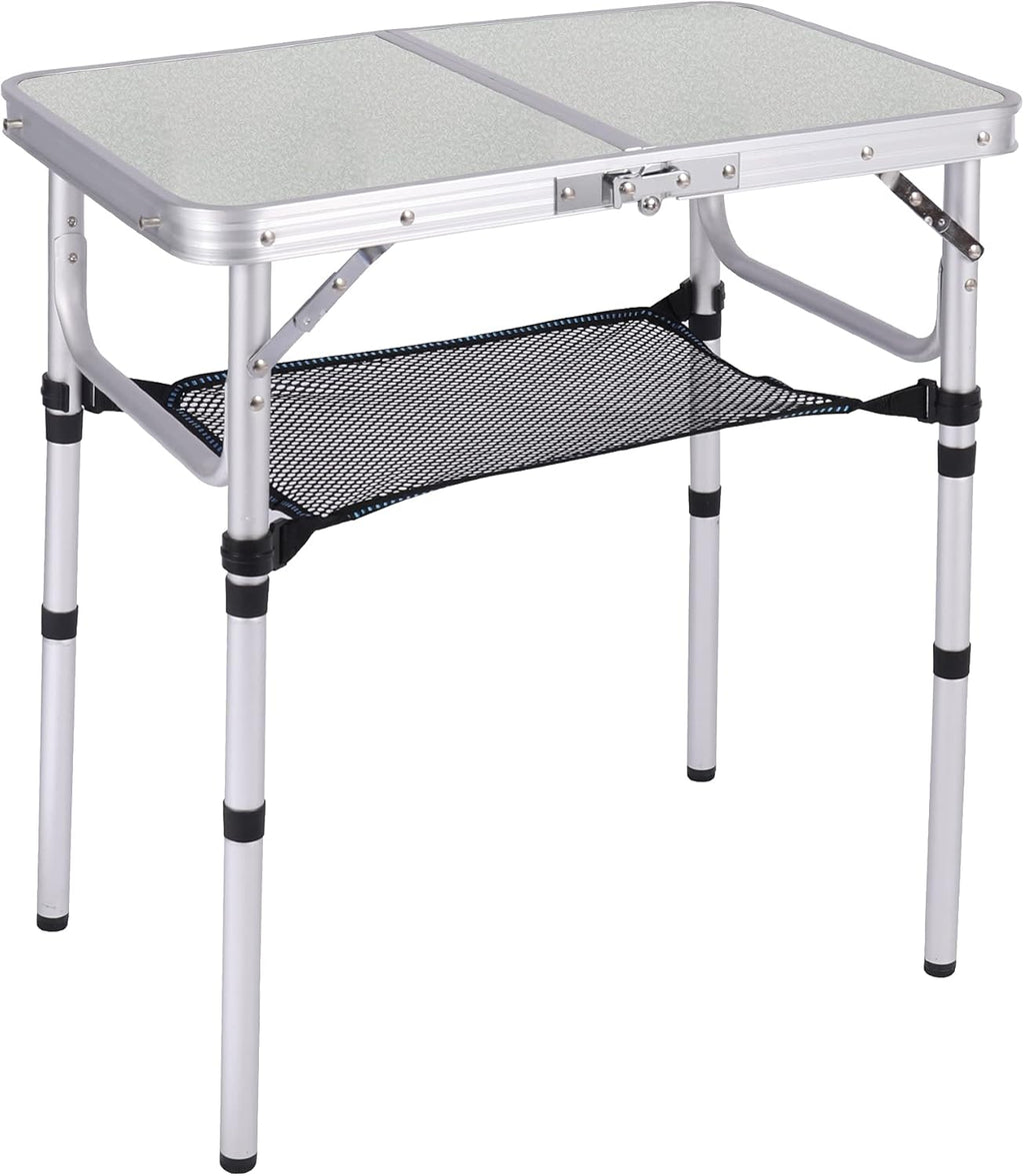 White 2.5 Foot Folding Camping Table P6557