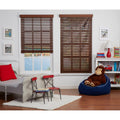 Dark Oak Cordless Faux Wood Blind B34689