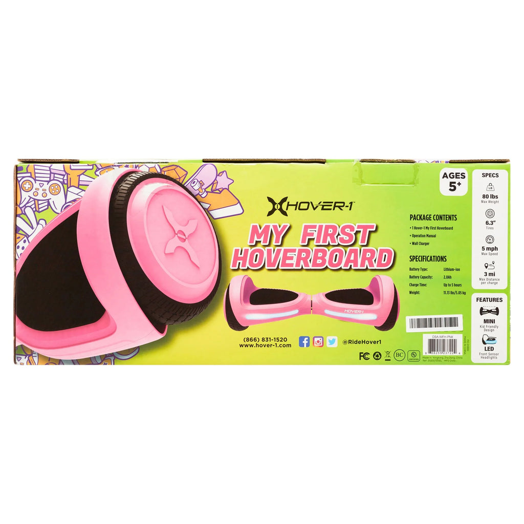 Pink Kids Hoverboard with LED Headlights E8903