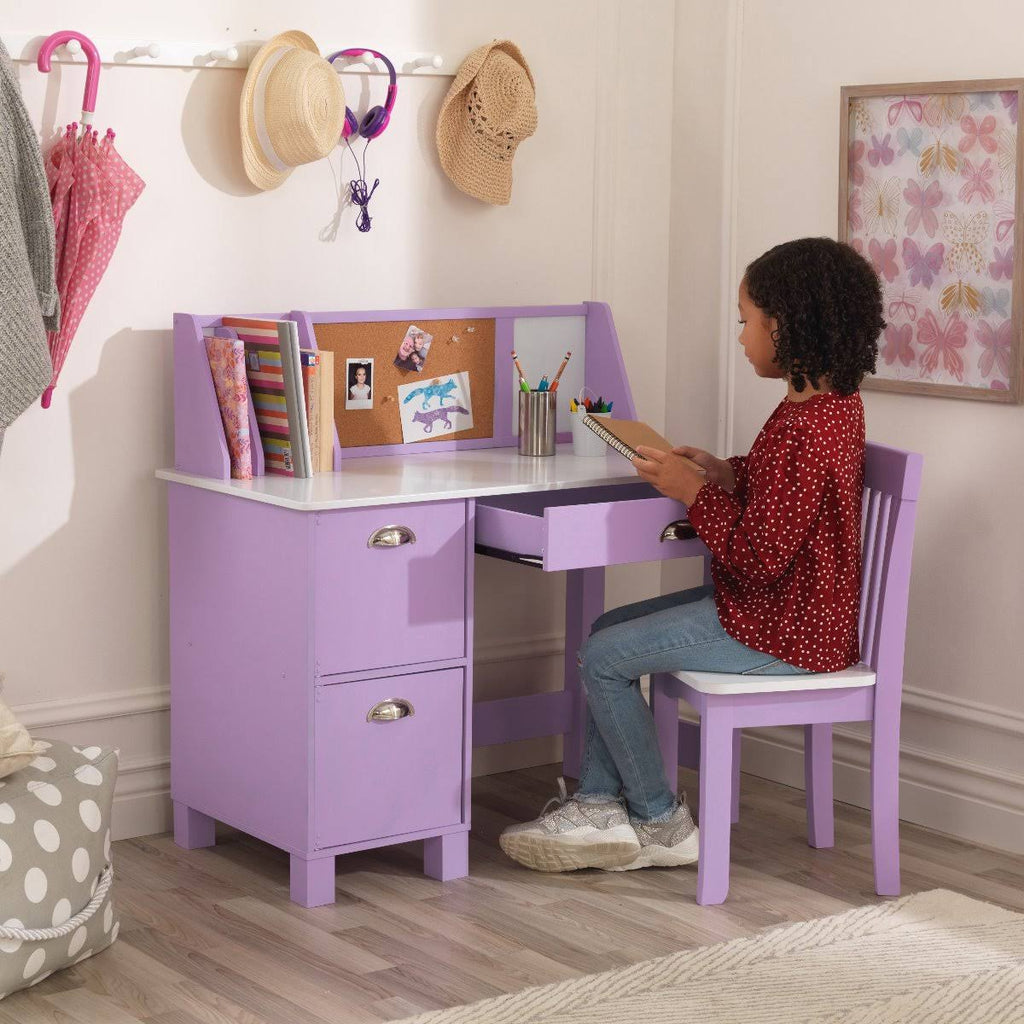 Lavender Study Desk with Chair J3861
