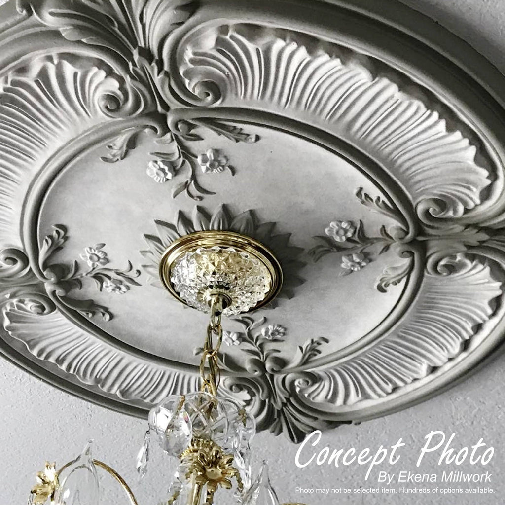 18x22OD x 3 1/2x22ID x 1 1/4x22P Ceiling Medallion N772