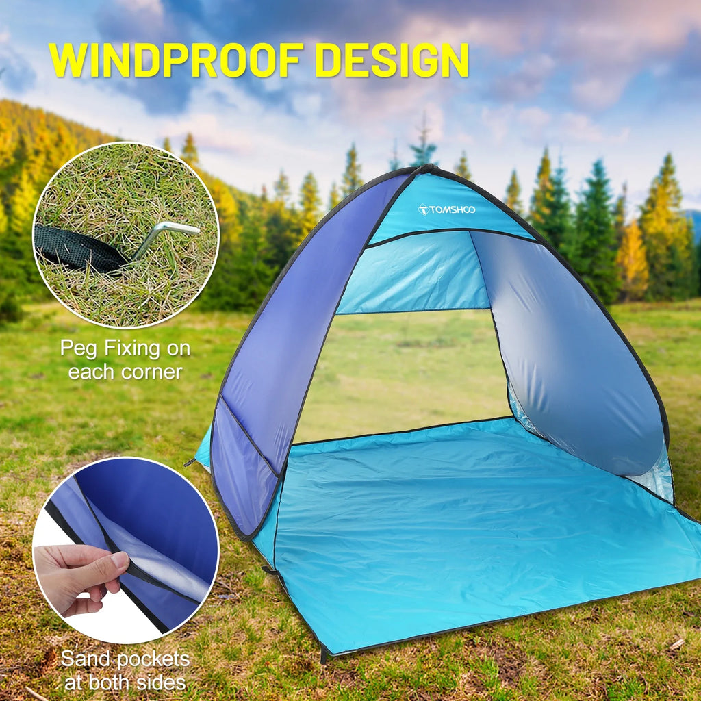Pop Up Beach Tent with Carry Bag M903879
