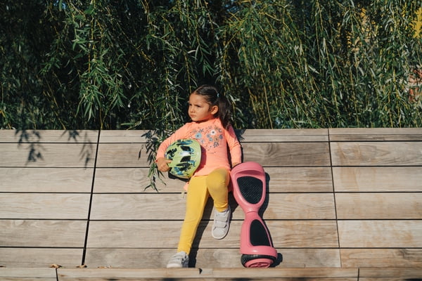 Pink Kids Hoverboard with LED Headlights E8903