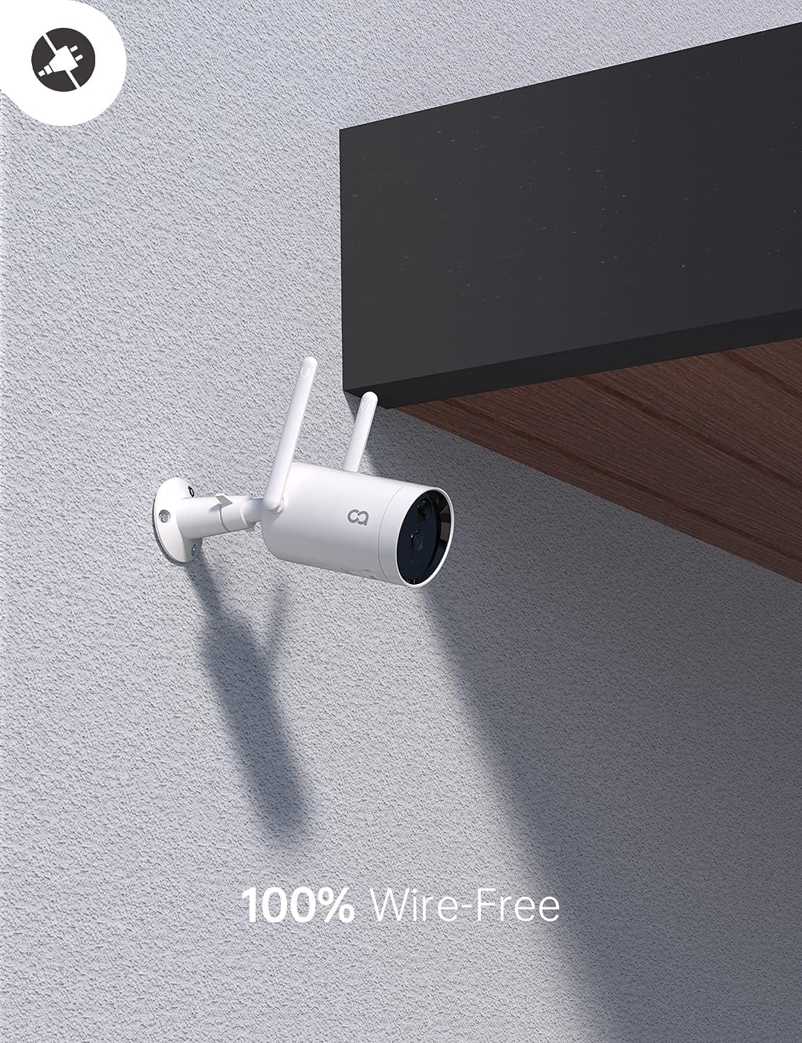 Wireless Solar Powered 1080P Outdoor Security Camera with Night Vision C6859