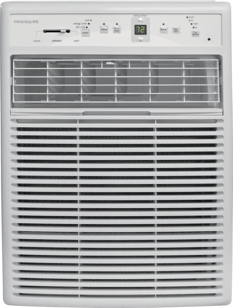 White 8,000 BTU Window-Mounted Slider Casement Air Conditioner I40127