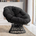 Black Papasan Chair with Steel Frame W774294