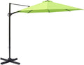 10 Feet Outdoor Cantilever Offset Patio Umbrella and Stand P52989