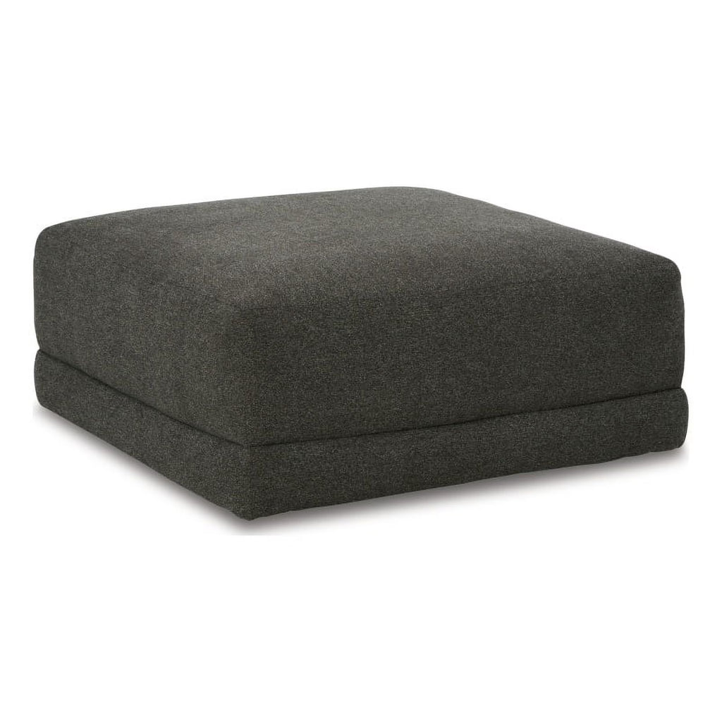 Gray Fabric Oversized Accent Ottoman N2194