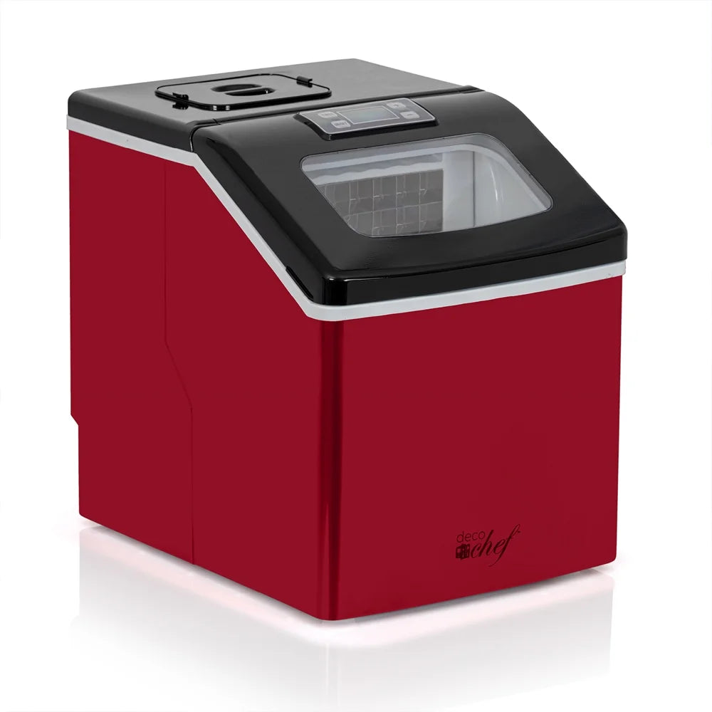 Red Countertop Portable Ice Maker R5497