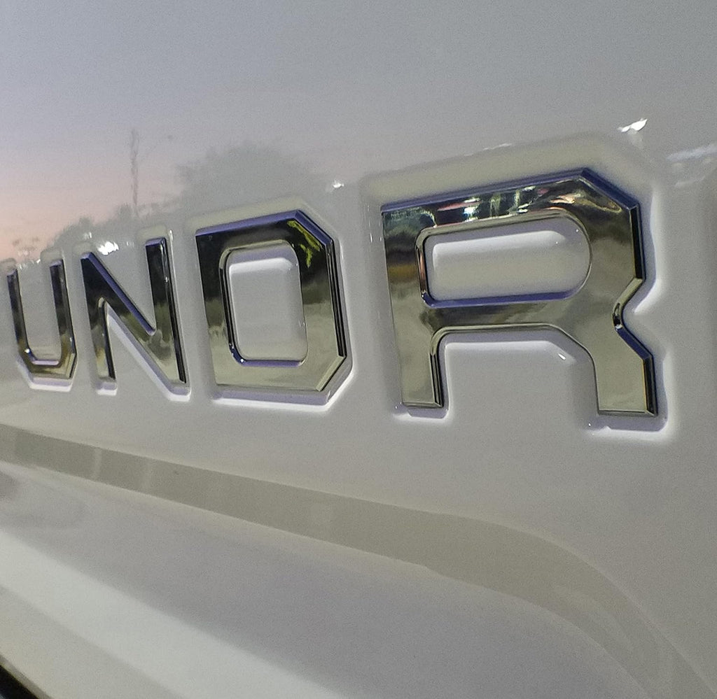 Chrome Tailgate Insert Letters Pack of 2 G735