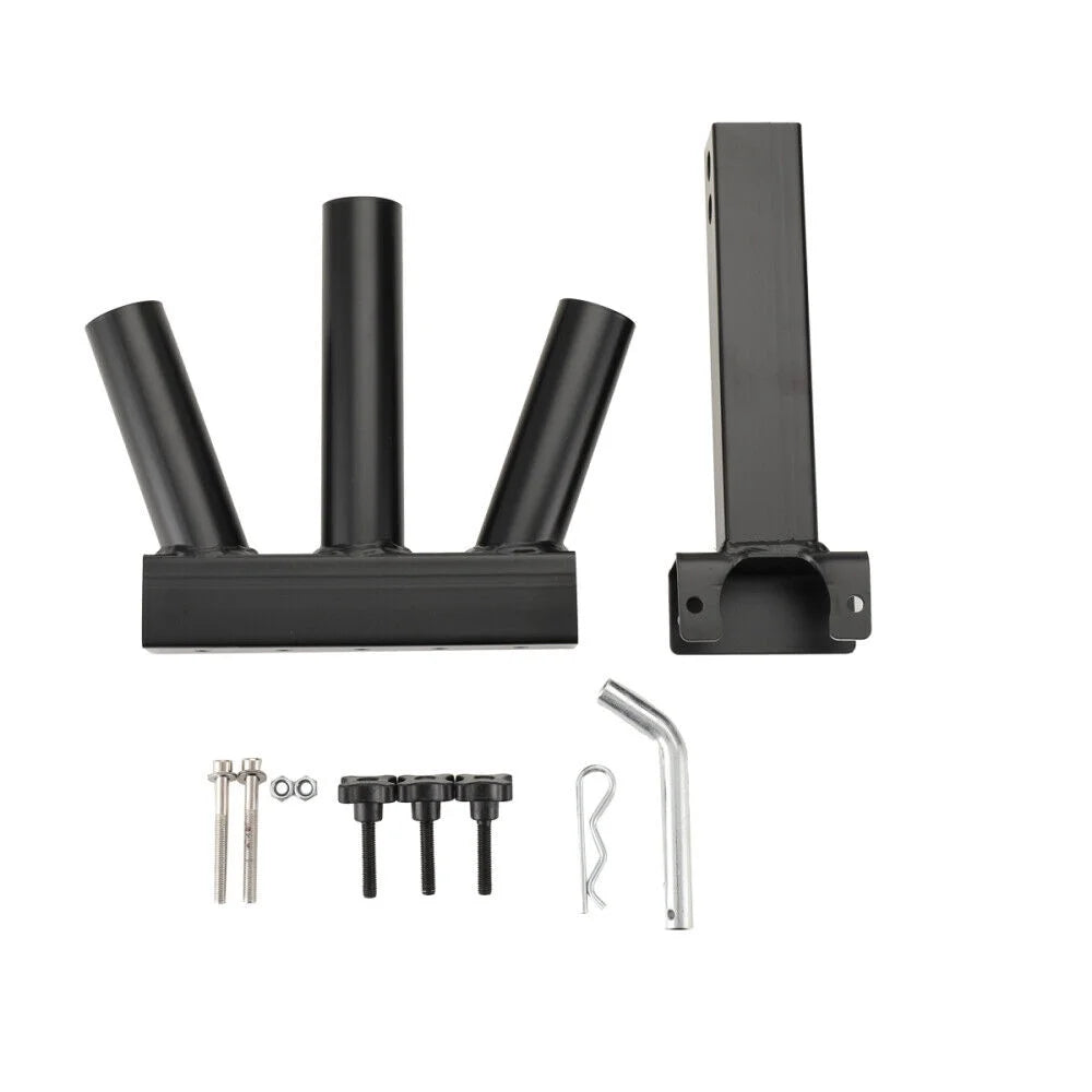 Heavy Duty 3 Flag Pole Holder Hitch Mount T65996