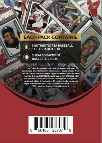 MLB Baseball PSA Graded Card Mystery Power Pack Z378457