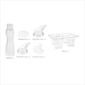 25 PC Clear Polycarbonate Salad Dressing Bottle Set X988711